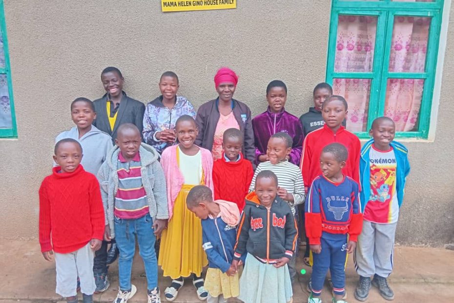 Mama Helen Gino house family with their matron